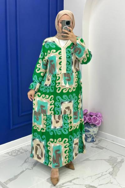 Asiye Elbise - Yeşil