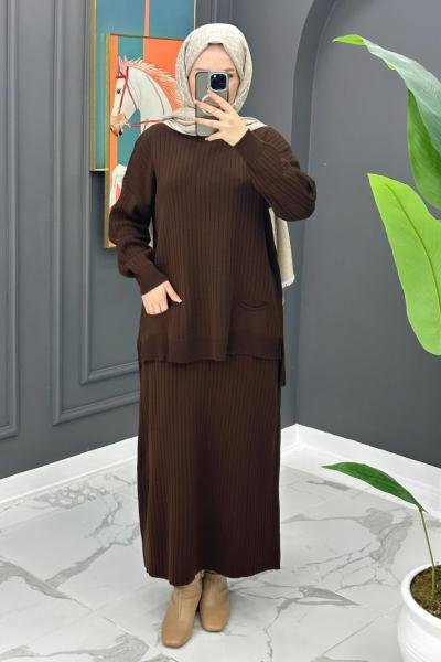 Benay Etekli Takım- Kahve