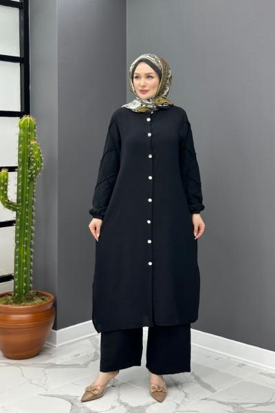 Yasemin Etekli Takım - Siyah