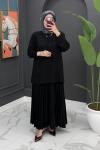 Safinaz Etekli Takım - Siyah