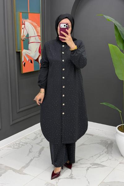 Sena Taşlı Takım - Gri