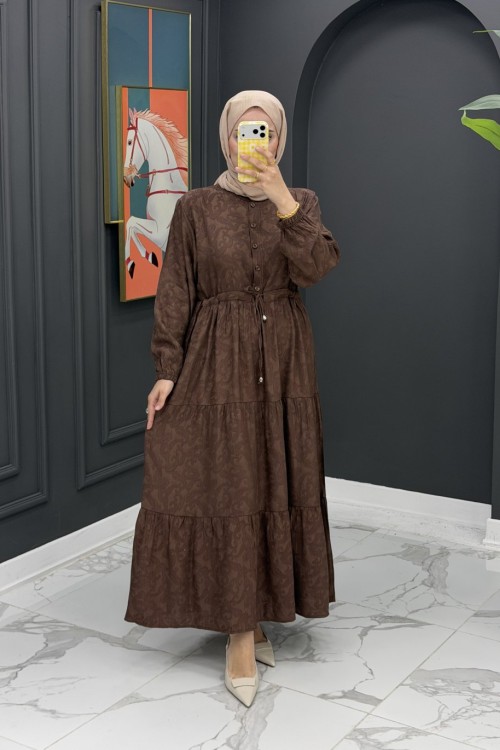Şura Elbise - kahve
