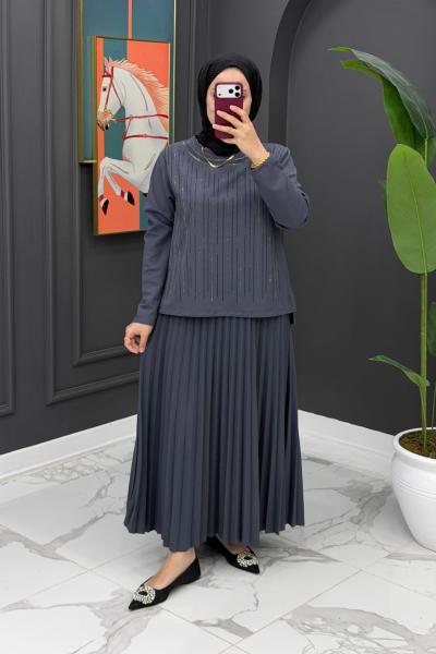 Zeynep Etekli Takım - Gri