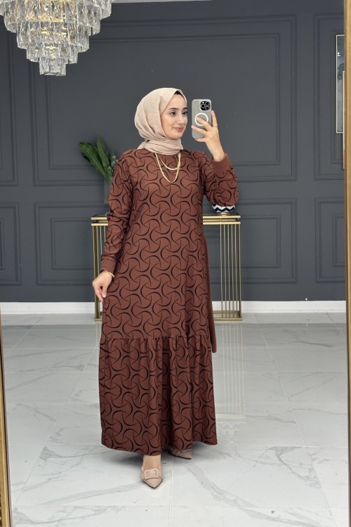 Saadet elbise - taba 