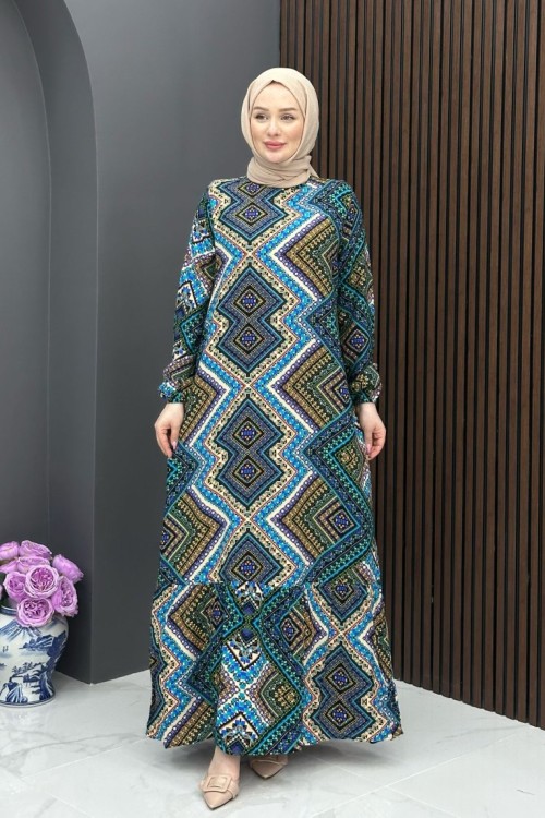 Havva Elbise - Yeşil 