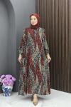 Birgül Elbise - Bordo 