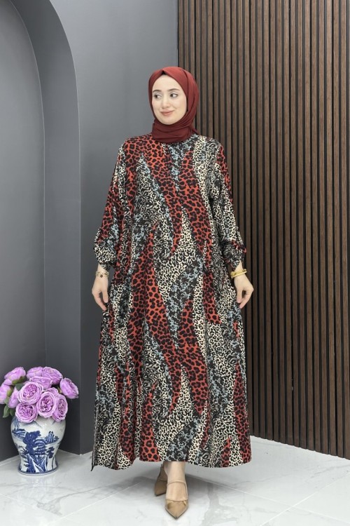 Birgül Elbise - Bordo 