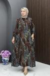 Birgül Elbise - Kahve 