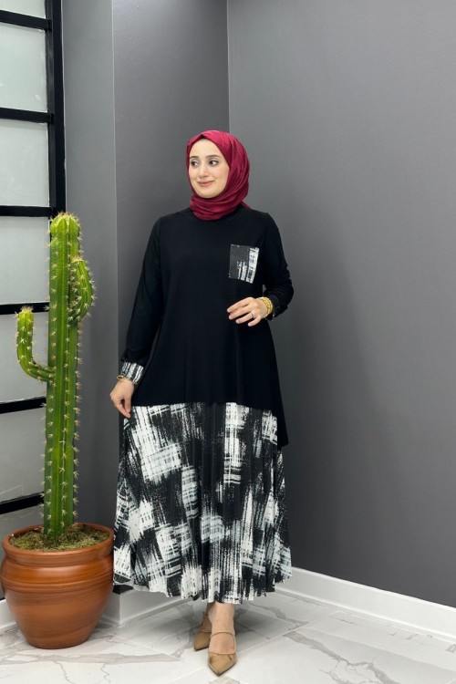 Sibel Etekli Takım - Siyah 