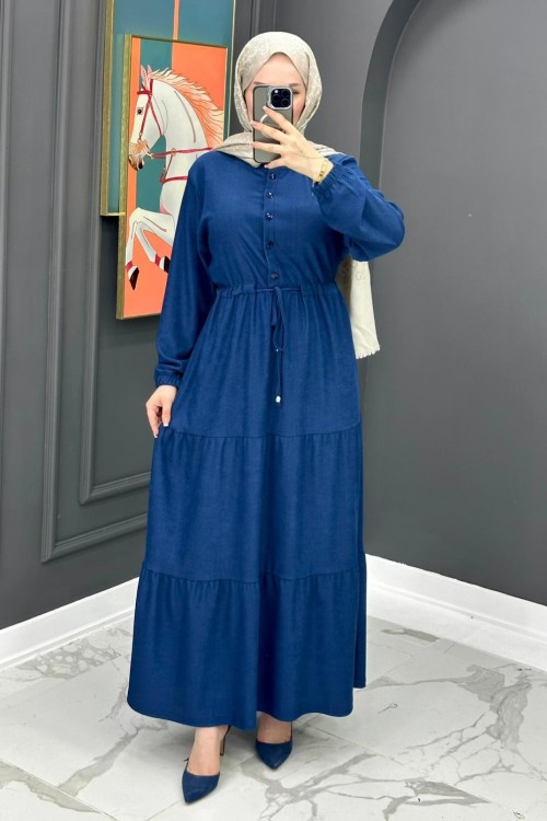 Meral Elbise - Lacivert 