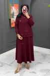 Duru Etekli Takım - Bordo 