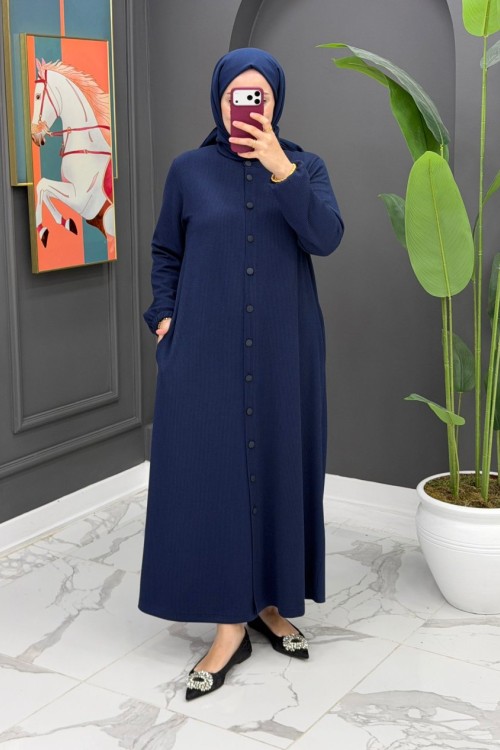 Hatice Uzun Kap - Lacivert 