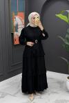 Tuana Yazlık Elbise - Siyah