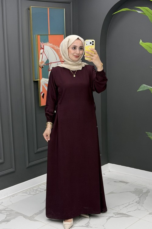 İdil Elbise - mürdüm