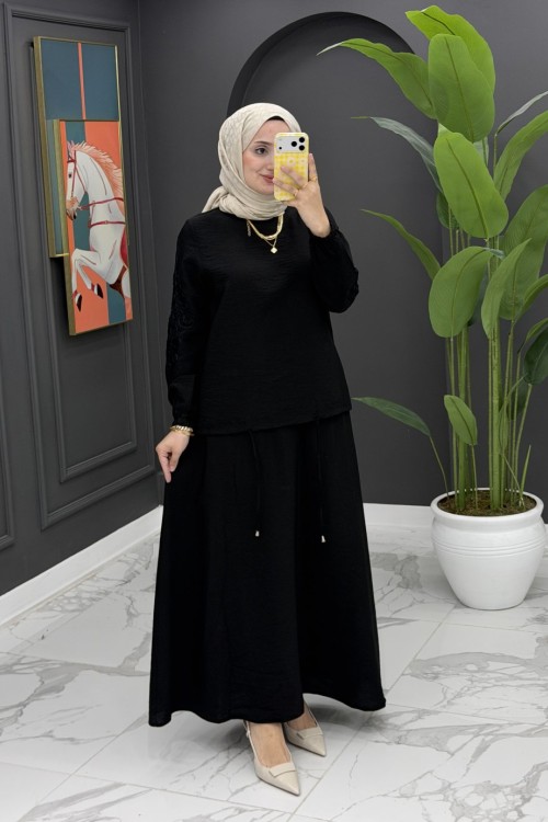 Ceyda Etekli Takım - Siyah
