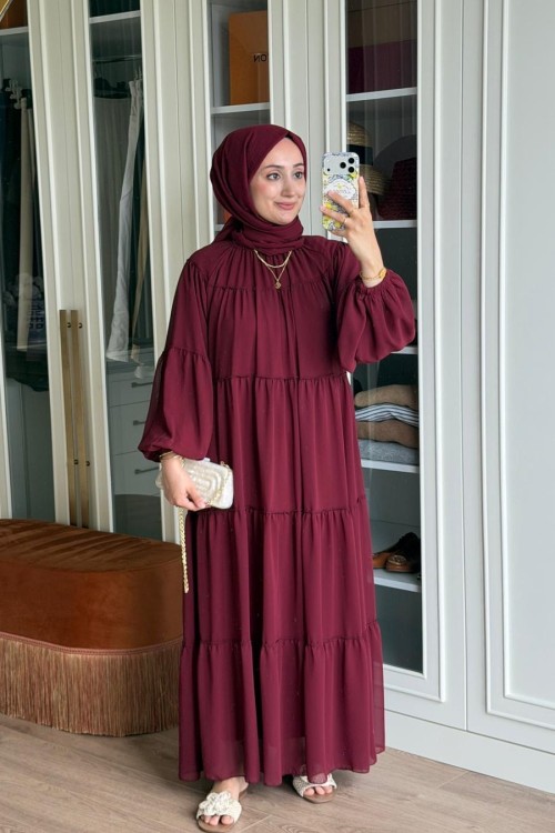 Merve Elbise-Bordo
