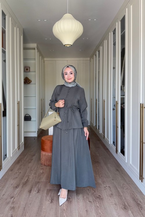 Müjde Etekli Takım- Haki