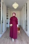 ELVAN ELBİSE - BORDO 
