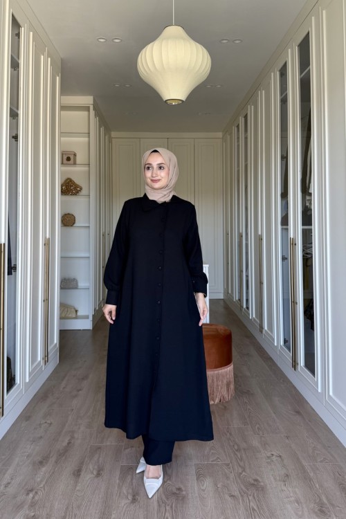 Moon uzun takım - Siyah