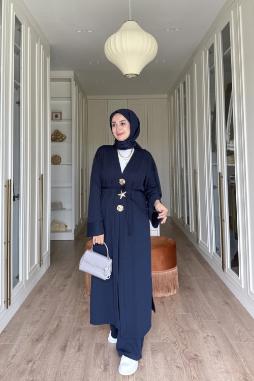 NEFİSE UZUN BROŞLU TAKIM -  LACİ 