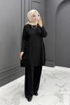 Elfida Merserize Takım - Siyah 