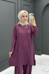 Elfida Merserize Takım - Mürdüm 