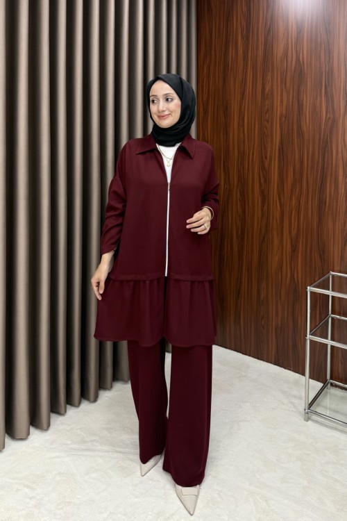 Alina Spor Takım -  bordo 
