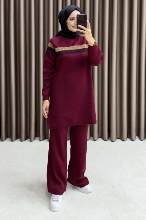 Miray Triko Takım - bordo 