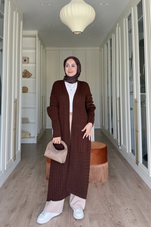 Didem Uzun Hırka - Kahverengi